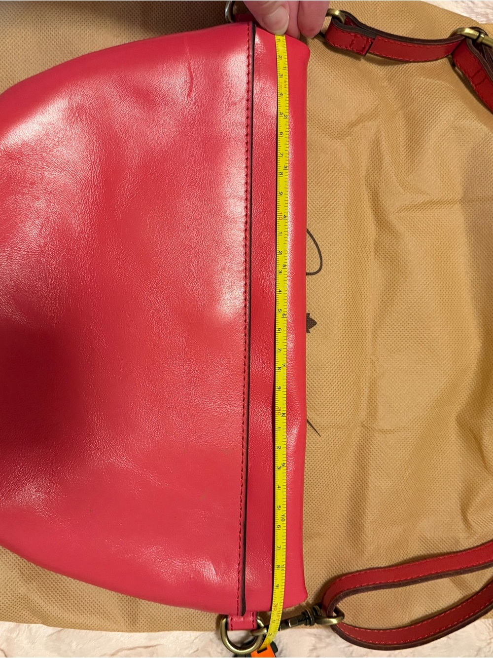 Women’s Patricia Nash Red Leather Crossbody/Belt Bag with adjustable strap NWOT - Picture 3 of 9